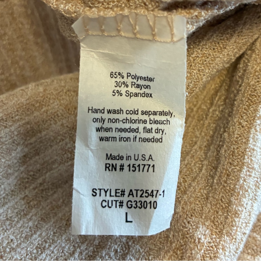 Gilli Cream Ribbed Knit Top - Picture 4 of 4